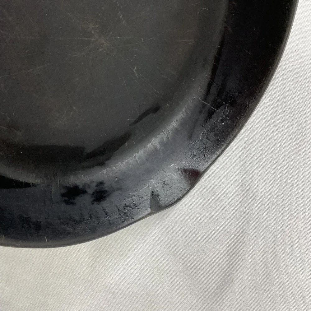 8 Inch Cast Iron Skillet Round Frying Pan Dual Spouts Unmarked S Mark Vintage